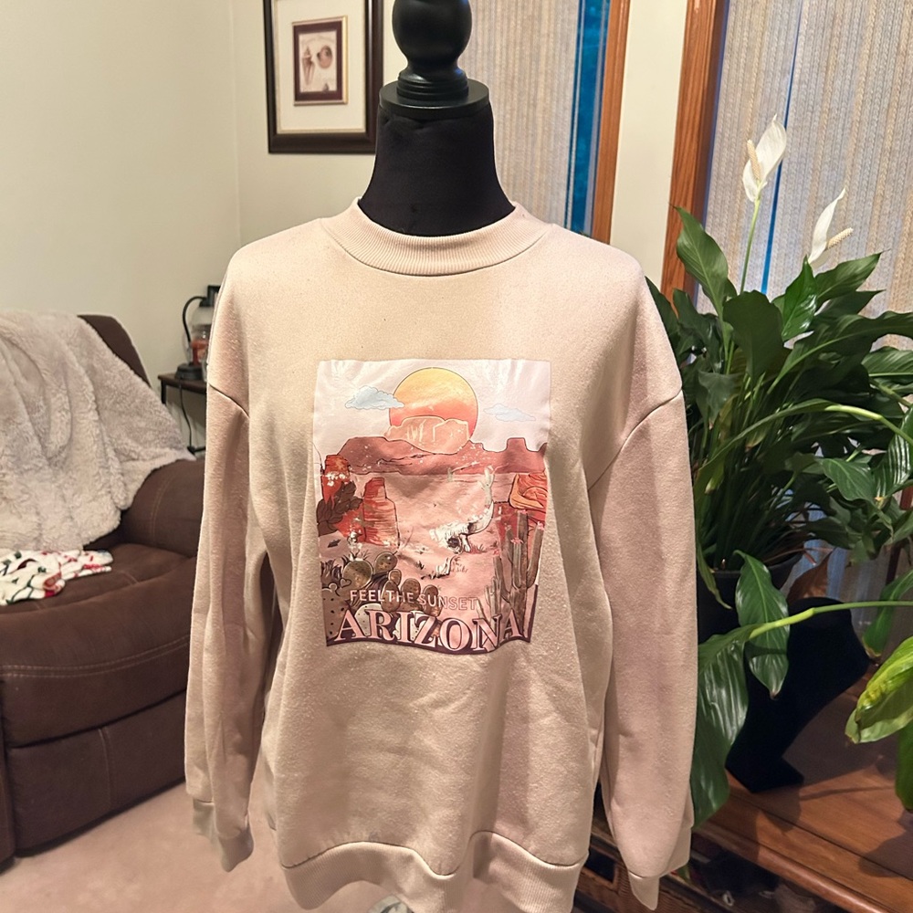 Arizona Graphic Beige Sweater
